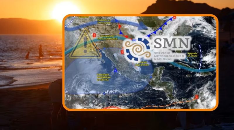 SMN advierte que estas ciudades se ‘sofocarán’ por una fuerte ola de calor con temperaturas de hasta 45 °C, además habrá chubascos y fuertes vientos de hasta 80 km/h con tolvaneras en estas zonas