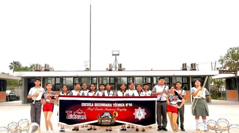 La Técnica 96 de Matamoros es Subcampeona Nacional en escolta de bandera