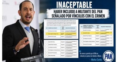 Inaceptable haber incluido a milintante del PAN señalado por vínculos con el crimen : Marko Cortes